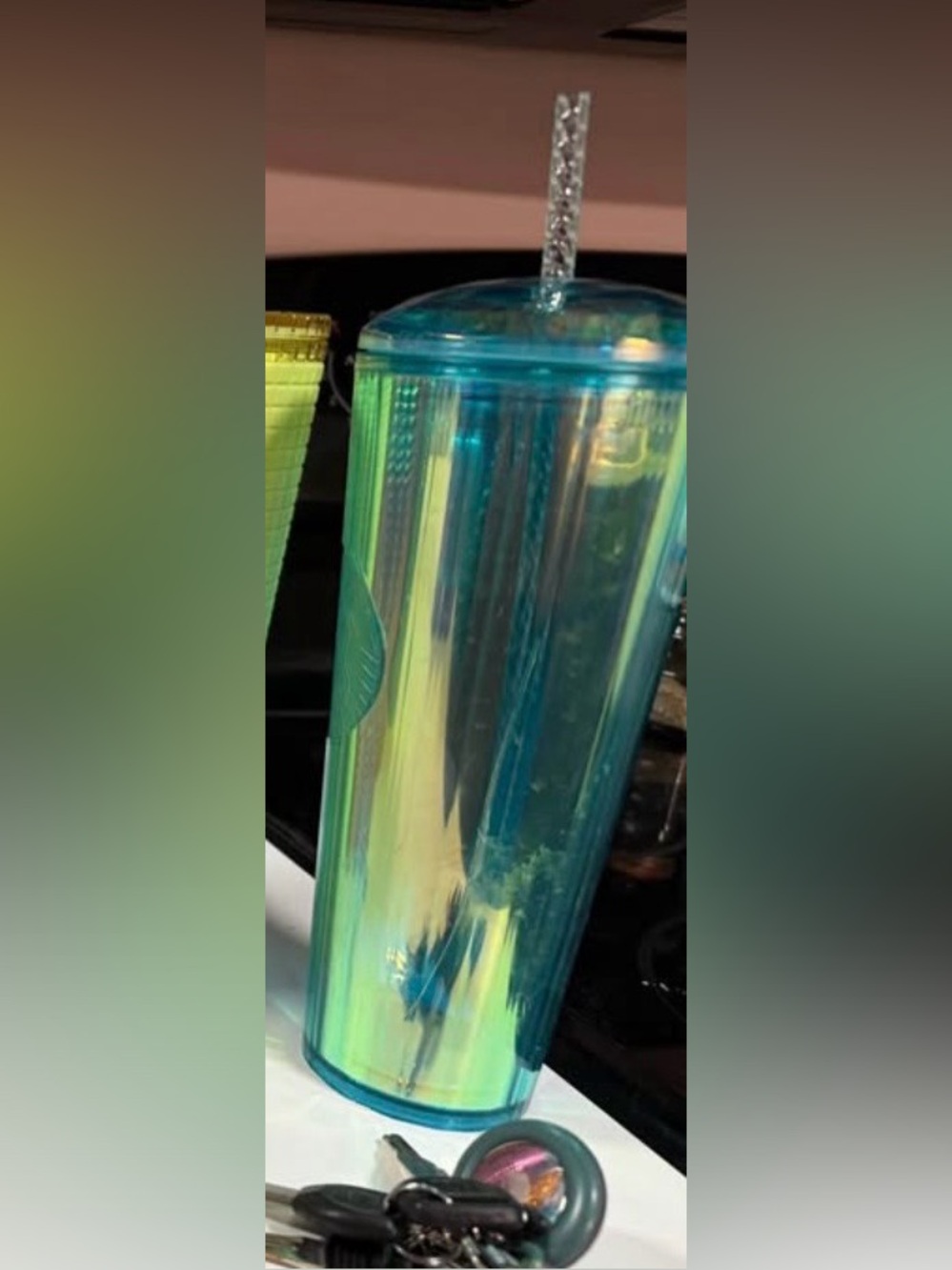 Starbucks Iridescent Aqua/Teal Tumbler
